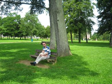 Le 14 juillet -dans un parc en Belgique-